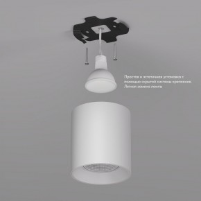 DK3090-WH Светильник накладной IP 20, 10 Вт, GU5.3, LED, белый/белый, пластик в Верхней Пышме - verhnyaya-pyshma.ok-mebel.com | фото 2