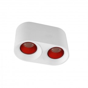 DK3096-WH+RD Светильник накладной IP 20, 10 Вт, GU5.3, LED, белый/красный, пластик в Верхней Пышме - verhnyaya-pyshma.ok-mebel.com | фото
