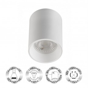 DK3110-WH Светильник накладной IP 20, 10 Вт, GU5.3, LED, белый, пластик в Верхней Пышме - verhnyaya-pyshma.ok-mebel.com | фото