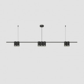 DK4063-BK Подвесной светильник ORBIT, IP20, 7xGU10 LED до 15 Вт, черный матовый, алюминий в Верхней Пышме - verhnyaya-pyshma.ok-mebel.com | фото