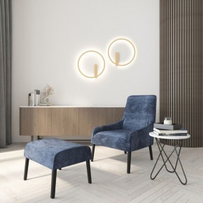 DK5035-SG Бра ROUND со светодиодом, IP20, 24W, 3000/4000/6500K, матовое золото, алюминий в Верхней Пышме - verhnyaya-pyshma.ok-mebel.com | фото