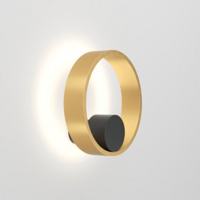 DK5060-BK+SG Бра ORBIT, IP20, 3000К, LED, 10 Вт, черный + сатинированное золото, алюминий в Верхней Пышме - verhnyaya-pyshma.ok-mebel.com | фото