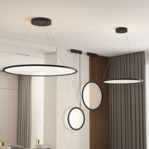 DK6616-BK Подвесной горизонтальный светильник Veil со светодиодом H900 d600 220V 48W 3000-6000K IP20 черный алюминий в Верхней Пышме - verhnyaya-pyshma.ok-mebel.com | фото 5
