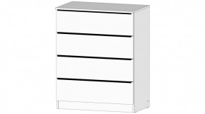 ЭЛЕГАНТ Комод 4 ящика (белый) в Верхней Пышме - verhnyaya-pyshma.ok-mebel.com | фото