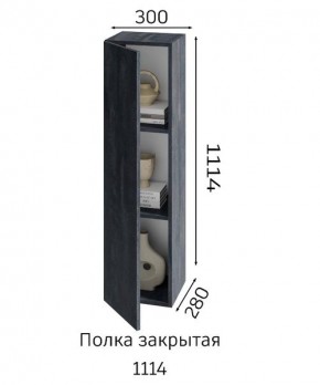 ХЛОЯ Гостиная (Дуб Вотан/Обсидиан) модульная в Верхней Пышме - verhnyaya-pyshma.ok-mebel.com | фото 4