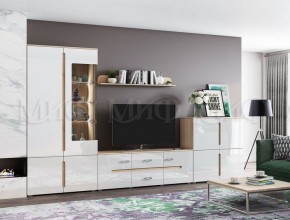 КИМ Тумба 4-х створчатая (белый) в Верхней Пышме - verhnyaya-pyshma.ok-mebel.com | фото 4