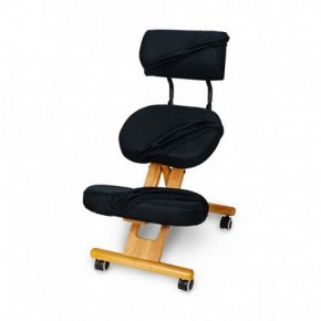 Коленный стул со спинкой Smartstool KW02В + Чехлы в Верхней Пышме - verhnyaya-pyshma.ok-mebel.com | фото