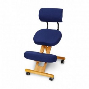 Коленный стул со спинкой Smartstool KW02В + Чехлы в Верхней Пышме - verhnyaya-pyshma.ok-mebel.com | фото 3