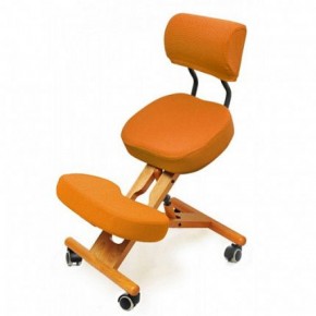 Коленный стул со спинкой Smartstool KW02В + Чехлы в Верхней Пышме - verhnyaya-pyshma.ok-mebel.com | фото 4