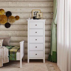 Комод 05 Кантри белый с пятью ящиками в Верхней Пышме - verhnyaya-pyshma.ok-mebel.com | фото 4