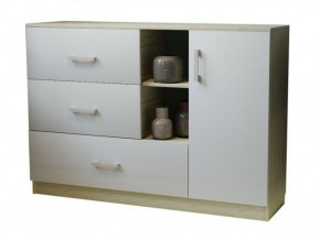 Комод К-3.1 (Дуб сонома/Белый жемчуг) в Верхней Пышме - verhnyaya-pyshma.ok-mebel.com | фото