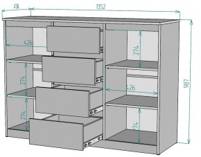 Комод Мальта K118 в Верхней Пышме - verhnyaya-pyshma.ok-mebel.com | фото 2