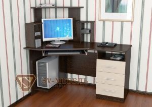 Компьютерный стол №3 в Верхней Пышме - verhnyaya-pyshma.ok-mebel.com | фото 1