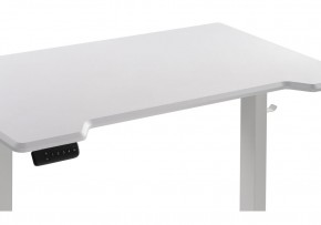 Компьютерный стол Маркос с механизмом подъема 120х75х75 белый / шагрень белая в Верхней Пышме - verhnyaya-pyshma.ok-mebel.com | фото 6