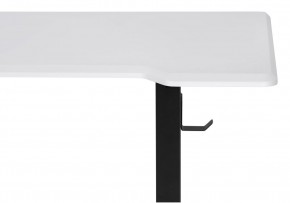 Компьютерный стол Маркос с механизмом подъема 140х80х75 белая шагрень / черный в Верхней Пышме - verhnyaya-pyshma.ok-mebel.com | фото 6