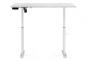 Компьютерный стол Маркос с механизмом подъема 140х80х75 белый / шагрень белая в Верхней Пышме - verhnyaya-pyshma.ok-mebel.com | фото 4