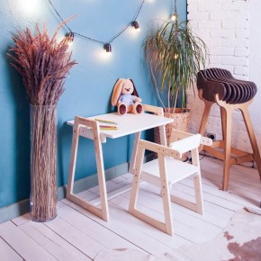 Комплект детской мебели стол и  два стула Я САМ "Лофт-Дуо" (Белый) в Верхней Пышме - verhnyaya-pyshma.ok-mebel.com | фото 10