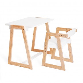 Комплект детской мебели стол и  два стула Я САМ "Лофт-Дуо" (Белый) в Верхней Пышме - verhnyaya-pyshma.ok-mebel.com | фото 6