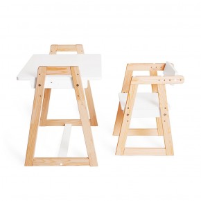 Комплект детской мебели стол и  два стула Я САМ "Лофт-Дуо" (Белый) в Верхней Пышме - verhnyaya-pyshma.ok-mebel.com | фото 8