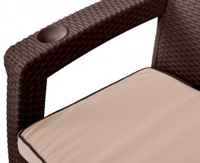 Комплект кресел Yalta Premium Double Seat (Ялта) шоколадный (+подушки под спину) в Верхней Пышме - verhnyaya-pyshma.ok-mebel.com | фото 2