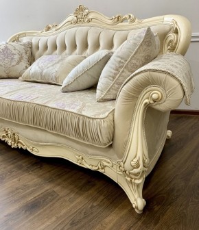 Комплект мягкой мебели Мона Лиза (крем) с раскладным механизмом в Верхней Пышме - verhnyaya-pyshma.ok-mebel.com | фото 5