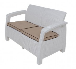Комплект уличной мебели Yalta Premium Terrace Set (Ялта) белый (+подушки под спину) в Верхней Пышме - verhnyaya-pyshma.ok-mebel.com | фото 2