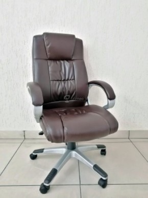 Кресло Barneo K-6 для руководителя (коричневая экокожа) в Верхней Пышме - verhnyaya-pyshma.ok-mebel.com | фото 1