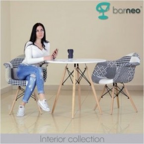 Кресло Barneo N-14 Patchwork черно-белый в Верхней Пышме - verhnyaya-pyshma.ok-mebel.com | фото 3