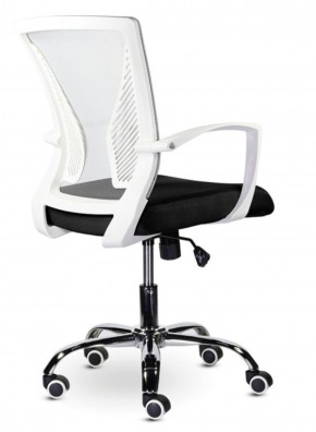 Кресло BRABIX "Wings MG-306" (пластик белый, хром, сетка, серое/черное) 532010 в Верхней Пышме - verhnyaya-pyshma.ok-mebel.com | фото 4