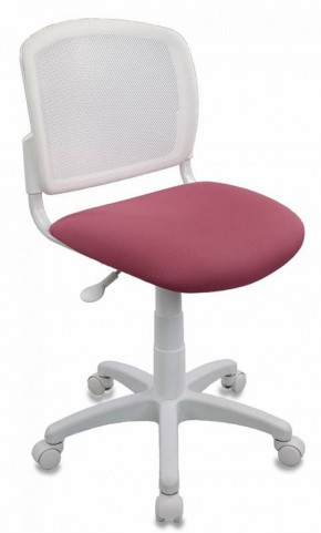Кресло детское Бюрократ CH-W296NX/26-31 белый TW-15 розовый 26-31 в Верхней Пышме - verhnyaya-pyshma.ok-mebel.com | фото 1