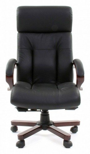 Кресло для руководителя Chairman 421 черный/орех темный, черный в Верхней Пышме - verhnyaya-pyshma.ok-mebel.com | фото 2