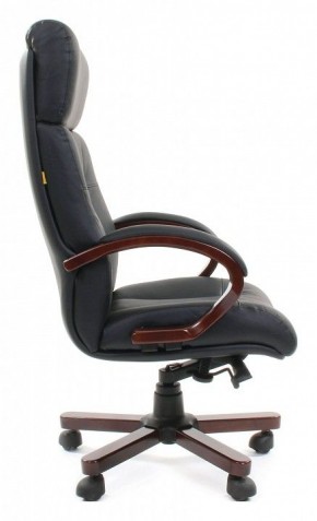 Кресло для руководителя Chairman 421 черный/орех темный, черный в Верхней Пышме - verhnyaya-pyshma.ok-mebel.com | фото 3