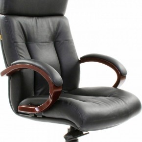 Кресло для руководителя Chairman 421 черный/орех темный, черный в Верхней Пышме - verhnyaya-pyshma.ok-mebel.com | фото 6