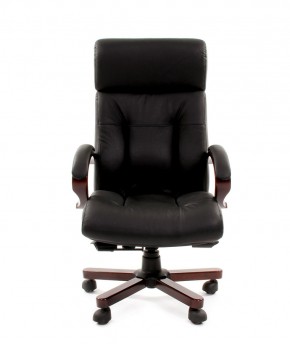 Кресло для руководителя CHAIRMAN  421 (Натуральная кожа) Черное в Верхней Пышме - verhnyaya-pyshma.ok-mebel.com | фото 2