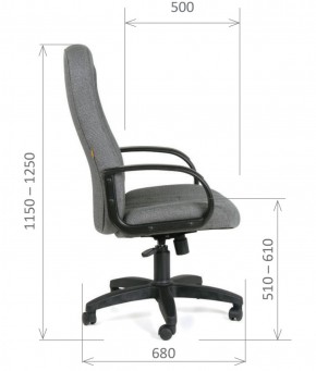 Кресло для руководителя  CHAIRMAN 685 СТ (ткань стандарт 10-356 черная) в Верхней Пышме - verhnyaya-pyshma.ok-mebel.com | фото 6