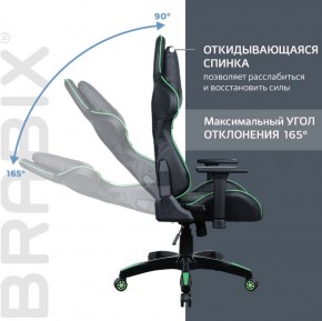 Кресло компьютерное BRABIX "GT Carbon GM-120" (черное/зеленое) 531929 в Верхней Пышме - verhnyaya-pyshma.ok-mebel.com | фото 2