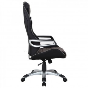 Кресло компьютерное BRABIX Techno GM-002 (ткань) черное/серое, вставки белые (531815) в Верхней Пышме - verhnyaya-pyshma.ok-mebel.com | фото 4