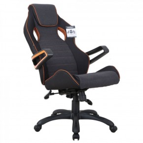 Кресло компьютерное BRABIX Techno Pro GM-003 (ткань черное/серое, вставки оранжевые) 531813 в Верхней Пышме - verhnyaya-pyshma.ok-mebel.com | фото 8