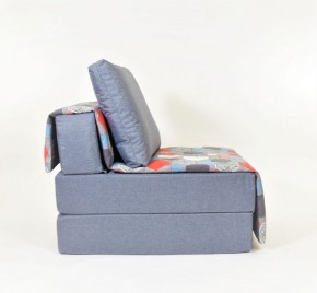 Кресло-кровать бескаркасное Харви (серый-геометрия слейт) в Верхней Пышме - verhnyaya-pyshma.ok-mebel.com | фото 2