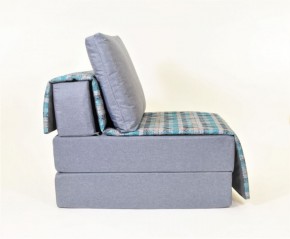 Кресло-кровать бескаркасное Харви (серый-квадро азур) в Верхней Пышме - verhnyaya-pyshma.ok-mebel.com | фото 2