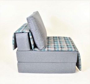 Кресло-кровать бескаркасное Харви (серый-квадро азур) в Верхней Пышме - verhnyaya-pyshma.ok-mebel.com | фото 3