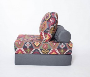 Кресло-кровать-пуф бескаркасное Прайм (мехико серый-графит) в Верхней Пышме - verhnyaya-pyshma.ok-mebel.com | фото