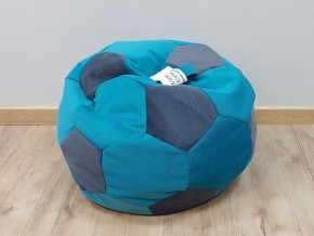Кресло-мешок Мяч S (Shaggy Azure-Shaggy Grafit) в Верхней Пышме - verhnyaya-pyshma.ok-mebel.com | фото