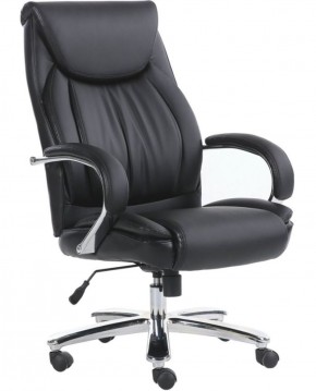 Кресло офисное BRABIX PREMIUM "Advance EX-575" (хром, экокожа, черное) 531825 в Верхней Пышме - verhnyaya-pyshma.ok-mebel.com | фото 1
