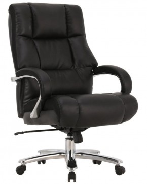 Кресло офисное BRABIX PREMIUM "Bomer HD-007" (рециклированная кожа, хром, черное) 531939 в Верхней Пышме - verhnyaya-pyshma.ok-mebel.com | фото