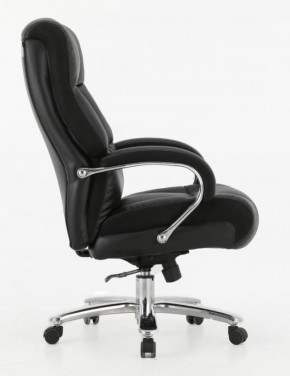 Кресло офисное BRABIX PREMIUM "Bomer HD-007" (рециклированная кожа, хром, черное) 531939 в Верхней Пышме - verhnyaya-pyshma.ok-mebel.com | фото 3