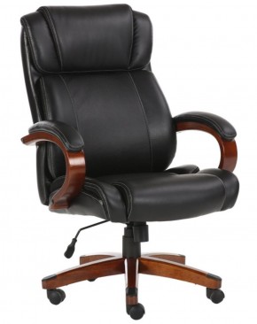 Кресло офисное BRABIX PREMIUM "Magnum EX-701" (дерево, рециклированная кожа, черное) 531827 в Верхней Пышме - verhnyaya-pyshma.ok-mebel.com | фото