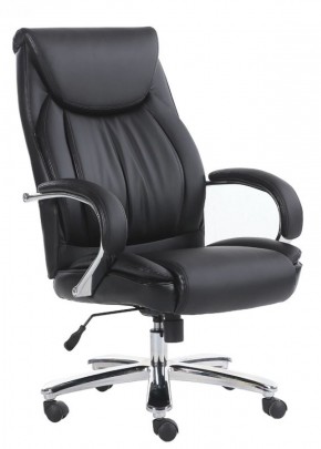 Кресло офисное BRABIX "Advance EX-575" (хром/экокожа/черное) 531825 в Верхней Пышме - verhnyaya-pyshma.ok-mebel.com | фото 1
