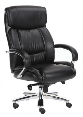 Кресло офисное BRABIX "Direct EX-580" (хром/рециклированная кожа/черное) 531824 в Верхней Пышме - verhnyaya-pyshma.ok-mebel.com | фото