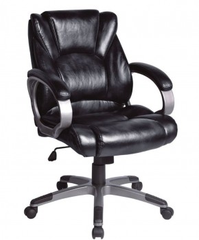 Кресло офисное BRABIX "Eldorado EX-504", экокожа, черное, 530874 в Верхней Пышме - verhnyaya-pyshma.ok-mebel.com | фото
